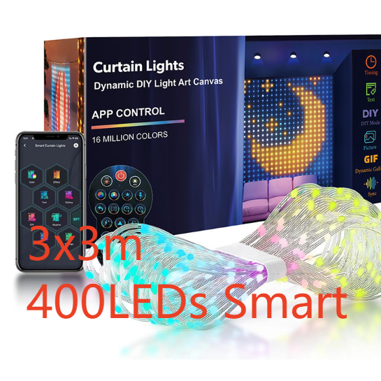 Color Changing Smart Curtain Lights