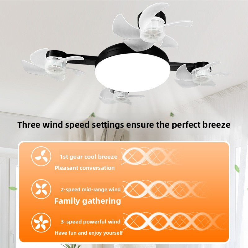 Remote Control Ceiling Fan Light with LED